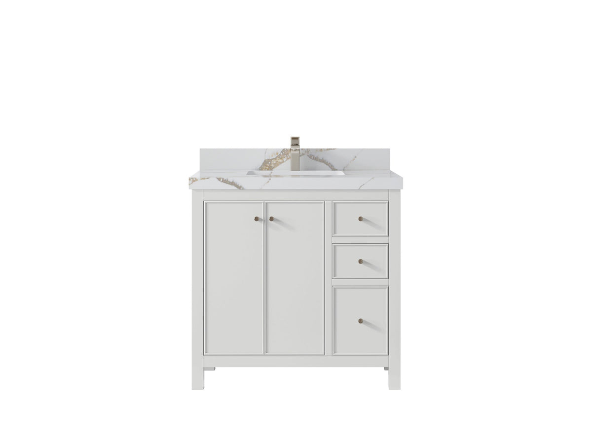 Chicago 36 in. W x 22 in. D Center Sink Bathroom Vanity - Willow Bath and Vanity