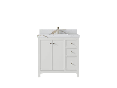 Chicago 36 in. W x 22 in. D Center Sink Bathroom Vanity - Willow Bath and Vanity