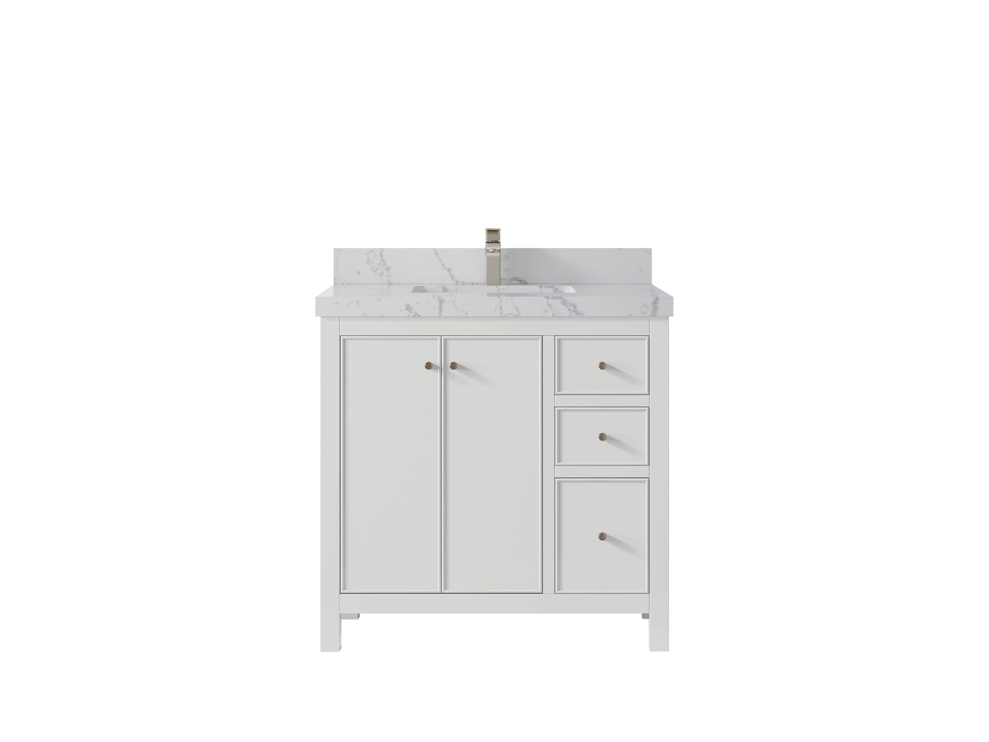 Chicago 36 in. W x 22 in. D Center Sink Bathroom Vanity - Willow Bath and Vanity