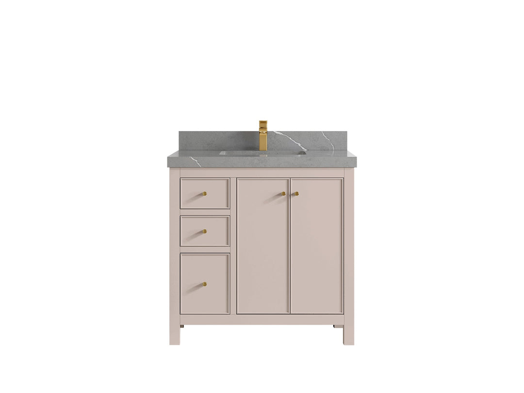 Chicago 36 in. W x 22 in. D Center Sink Bathroom Vanity - Willow Bath and Vanity