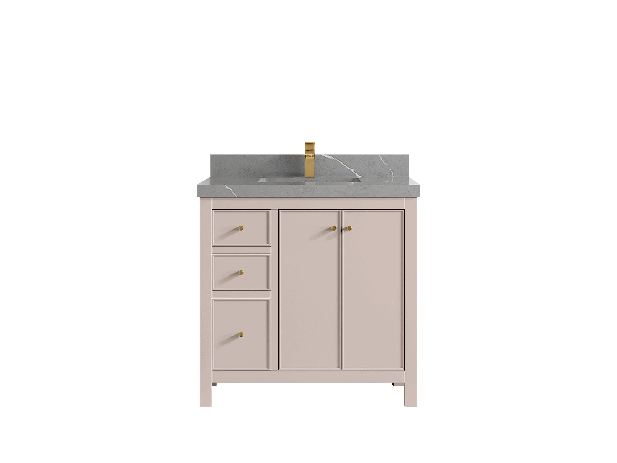 Chicago 36 in. W x 22 in. D Center Sink Bathroom Vanity - Willow Bath and Vanity