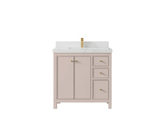 Chicago 36 in. W x 22 in. D Center Sink Bathroom Vanity - photo 31