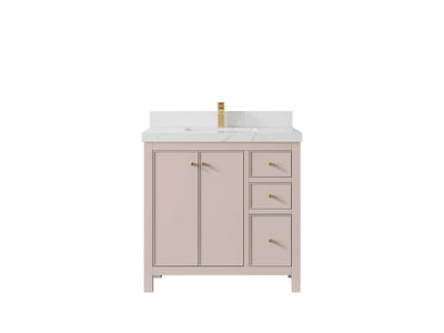 Chicago 36 in. W x 22 in. D Center Sink Bathroom Vanity - Willow Bath and Vanity