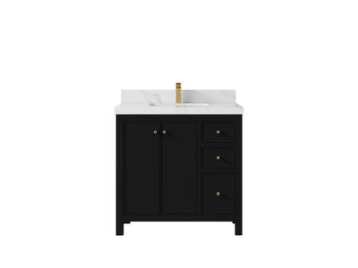 Chicago 36 in. W x 22 in. D Center Sink Bathroom Vanity - Willow Bath and Vanity