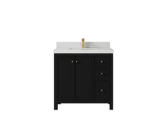 Chicago 36 in. W x 22 in. D Center Sink Bathroom Vanity - photo 13