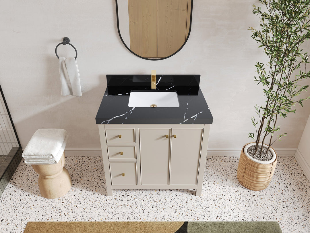 Chicago 36 in. W x 22 in. D Center Sink Bathroom Vanity - Willow Bath and Vanity