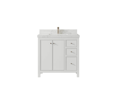 Chicago 36 in. W x 22 in. D Center Sink Bathroom Vanity - Willow Bath and Vanity