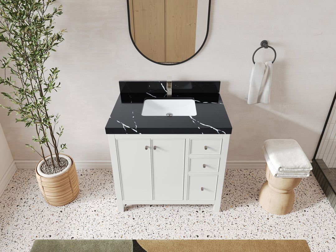 Chicago 36 in. W x 22 in. D Center Sink Bathroom Vanity - Willow Bath and Vanity