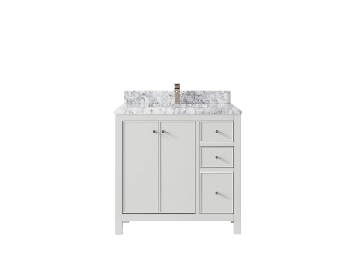 Chicago 36 in. W x 22 in. D Center Sink Bathroom Vanity - Willow Bath and Vanity