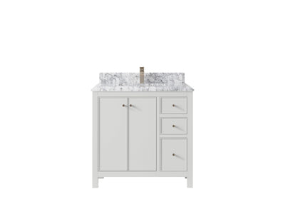 Chicago 36 in. W x 22 in. D Center Sink Bathroom Vanity - Willow Bath and Vanity