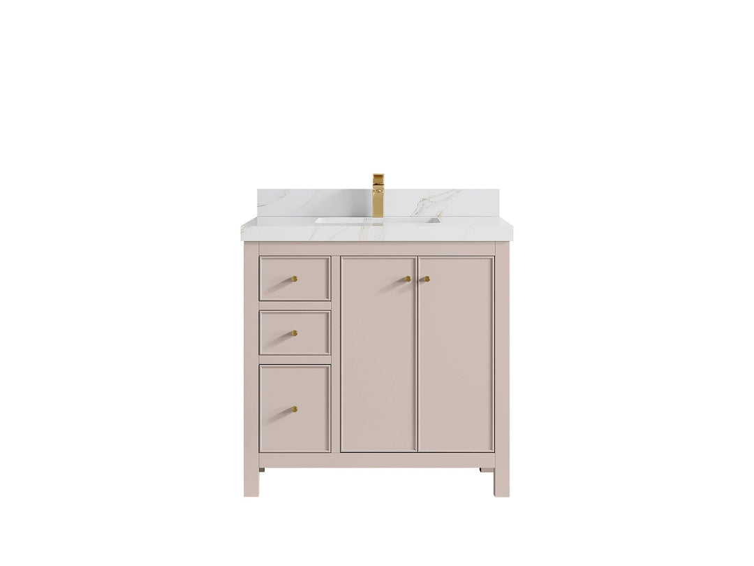 Chicago 36 in. W x 22 in. D Center Sink Bathroom Vanity - Willow Bath and Vanity