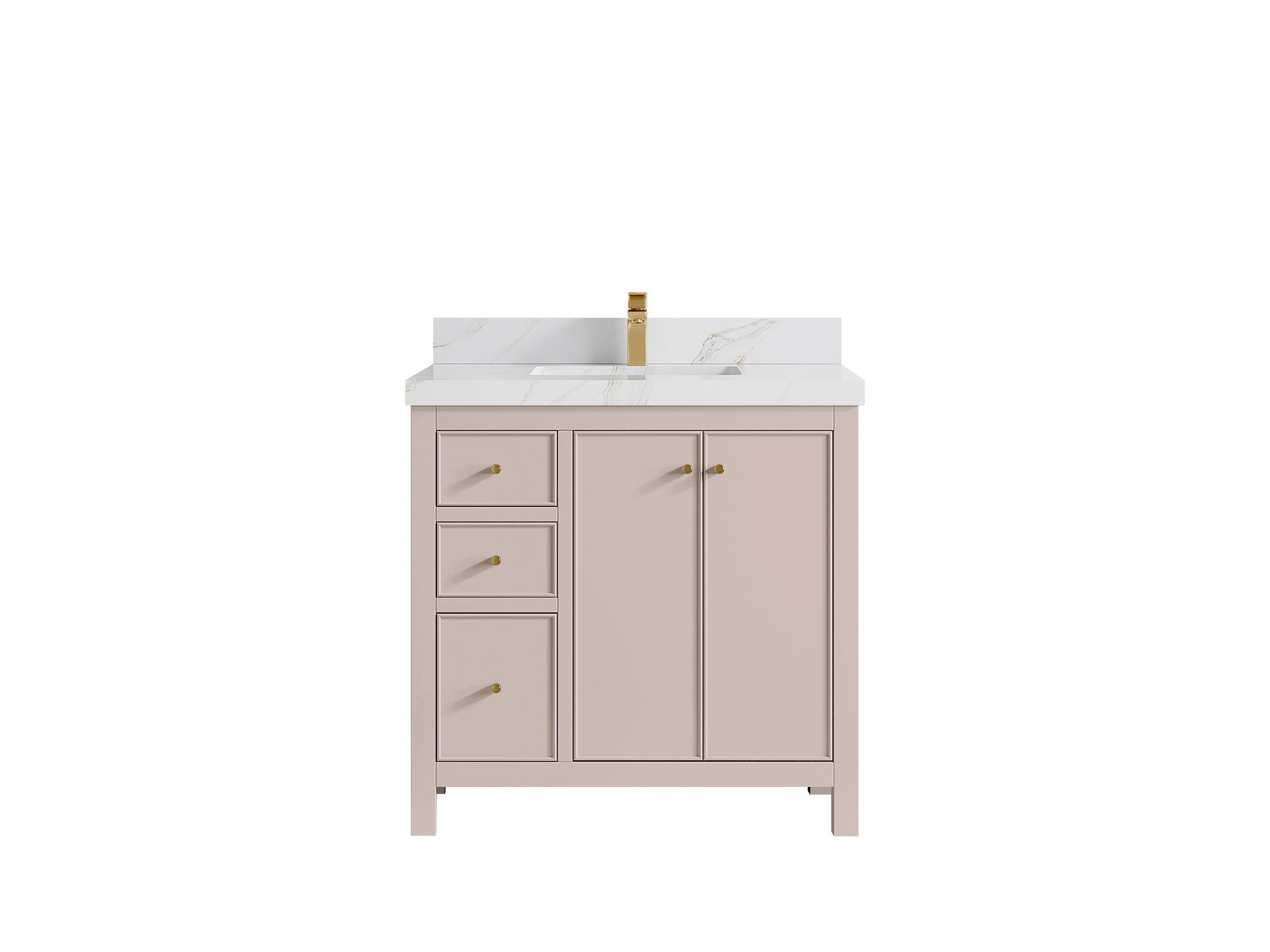 Chicago 36 in. W x 22 in. D Center Sink Bathroom Vanity - Willow Bath and Vanity