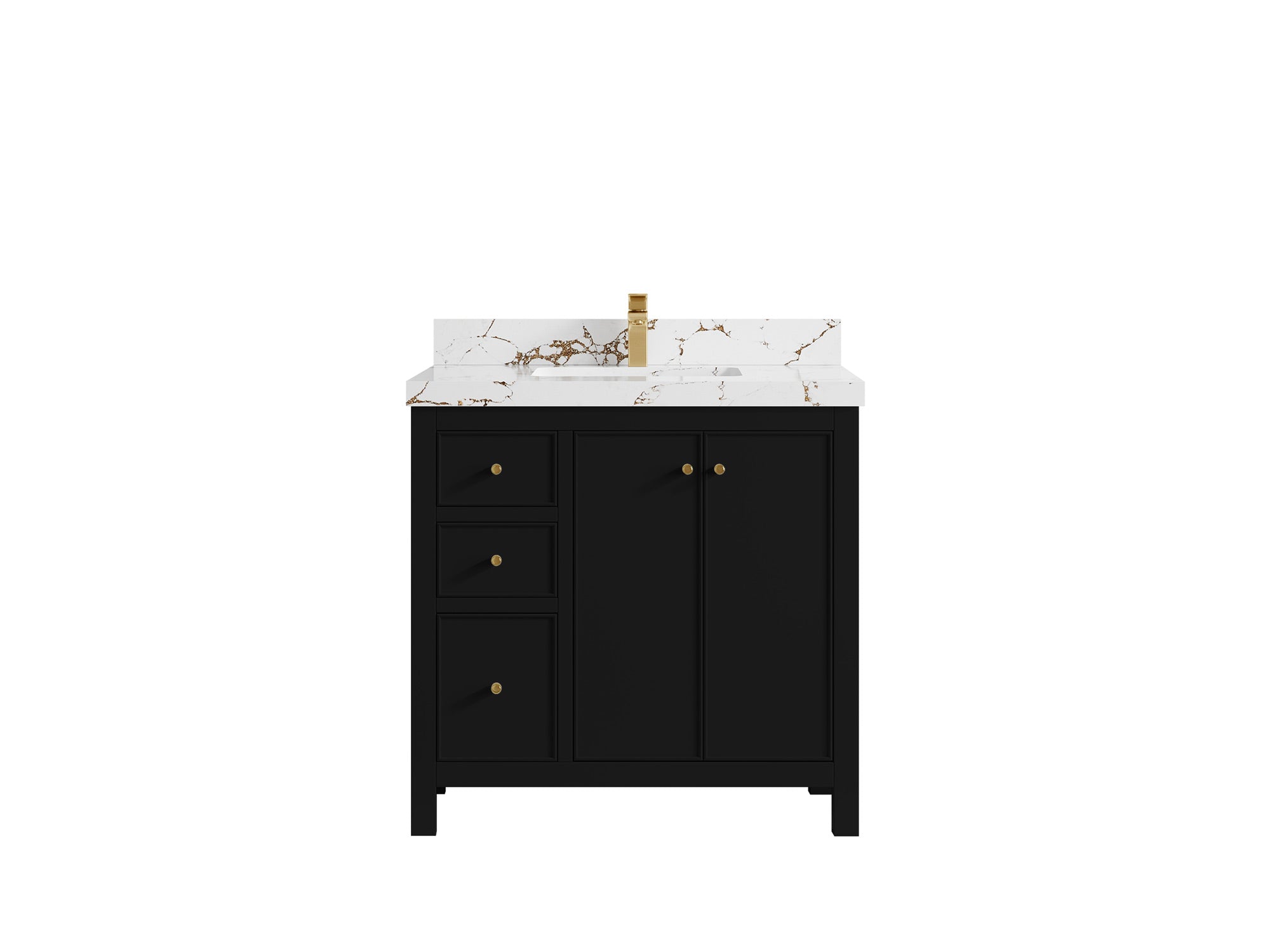 Chicago 36 in. W x 22 in. D Center Sink Bathroom Vanity - Willow Bath and Vanity