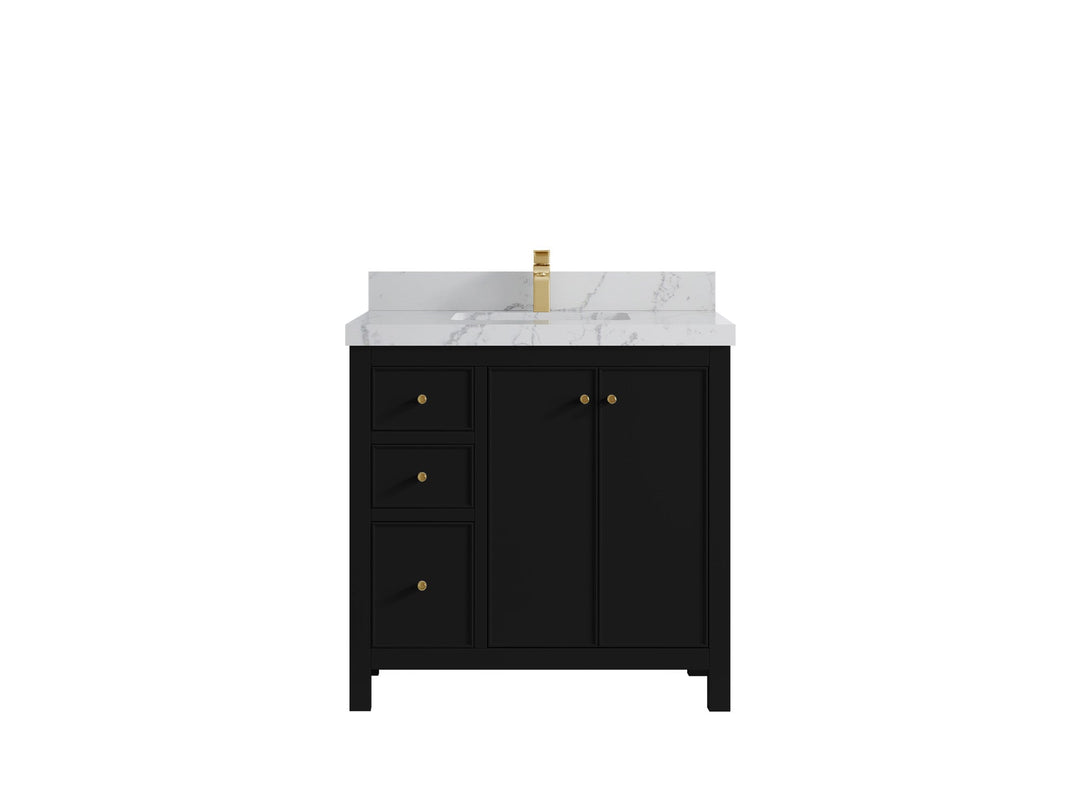 Chicago 36 in. W x 22 in. D Center Sink Bathroom Vanity - Willow Bath and Vanity