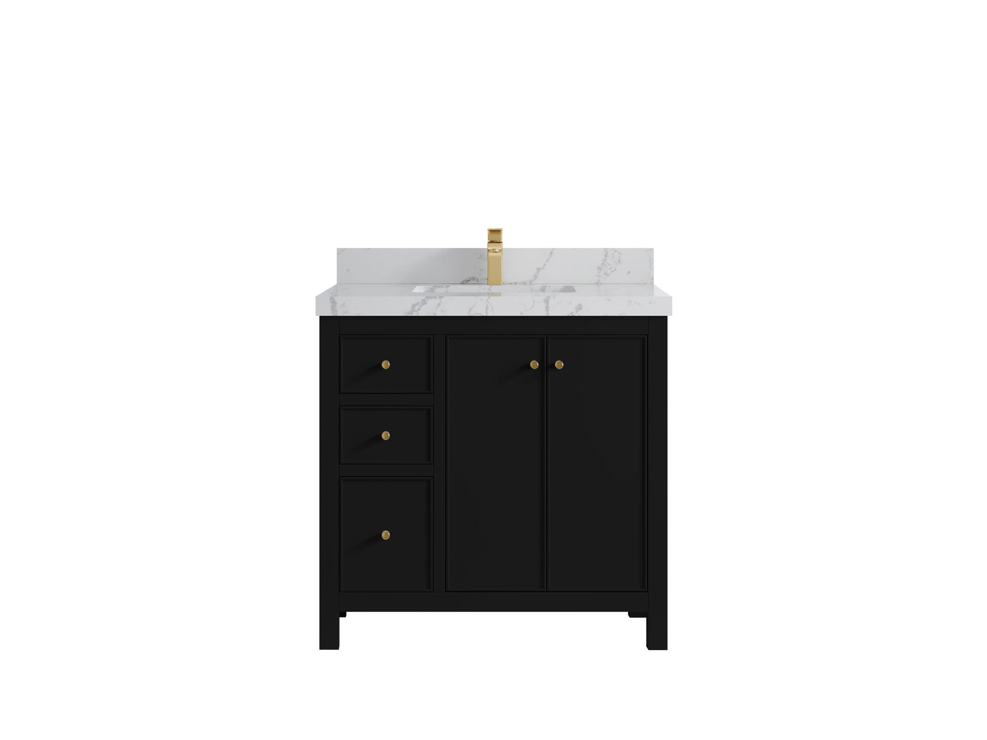 Chicago 36 in. W x 22 in. D Center Sink Bathroom Vanity - Willow Bath and Vanity