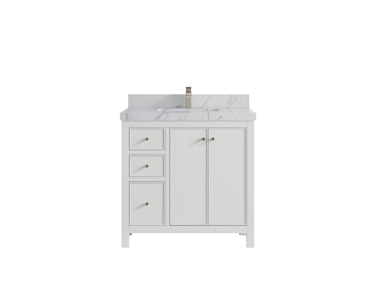 Chicago 36 in. W x 22 in. D Center Sink Bathroom Vanity - Willow Bath and Vanity