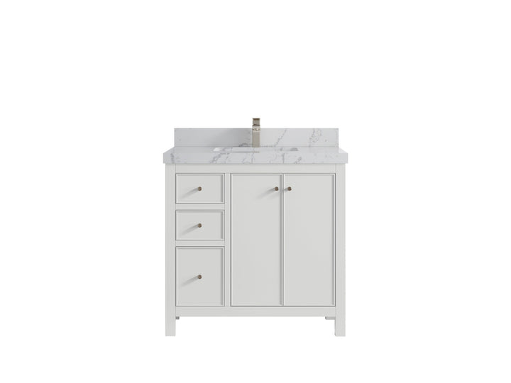 Chicago 36 in. W x 22 in. D Center Sink Bathroom Vanity - photo 43