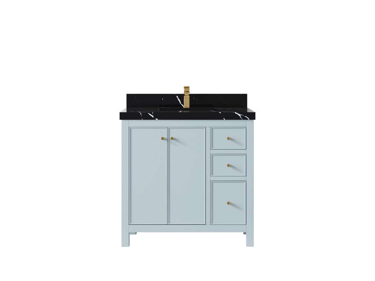 Chicago 36 in. W x 22 in. D Center Sink Bathroom Vanity - Willow Bath and Vanity