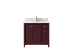 Chicago 36 in. W x 22 in. D Center Sink Bathroom Vanity - photo 25