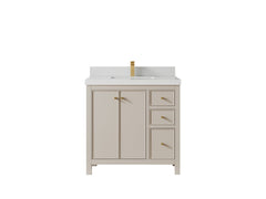Chicago 36 in. W x 22 in. D Center Sink Bathroom Vanity - photo 13