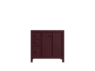 Chicago 36 in. W x 22 in. D Center Sink Bathroom Vanity - Willow Bath and Vanity