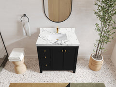 Chicago 36 in. W x 22 in. D Center Sink Bathroom Vanity - photo 40