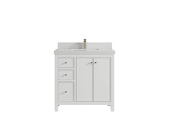 Chicago 36 in. W x 22 in. D Center Sink Bathroom Vanity - photo 13