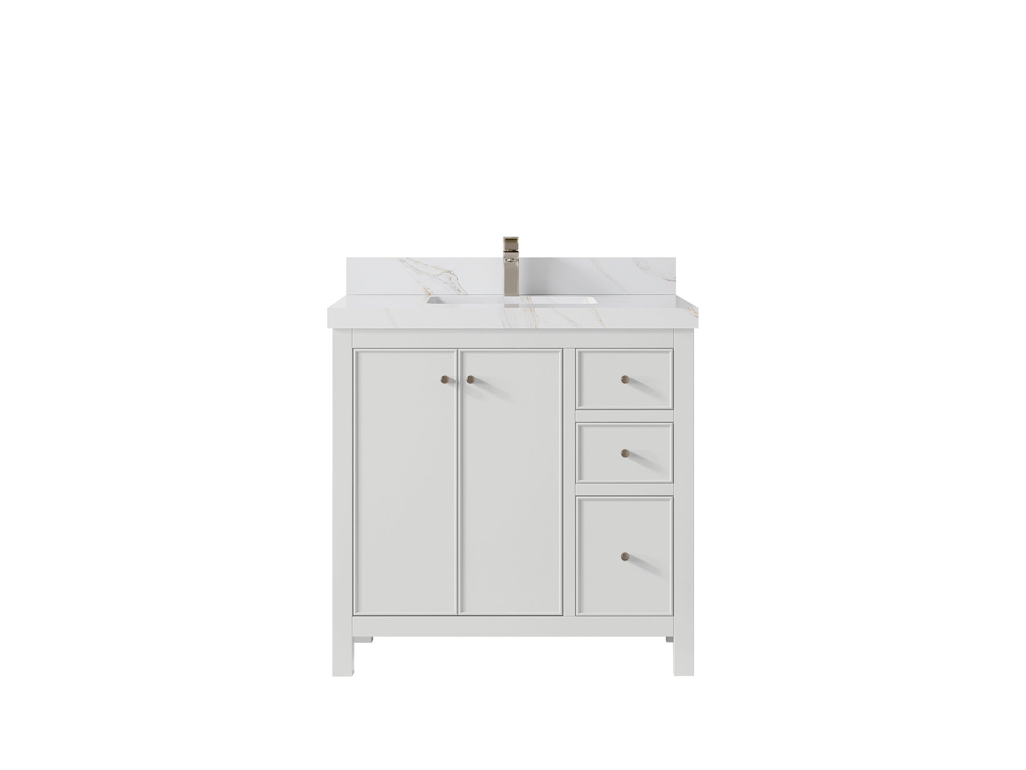 Chicago 36 in. W x 22 in. D Center Sink Bathroom Vanity - Willow Bath and Vanity