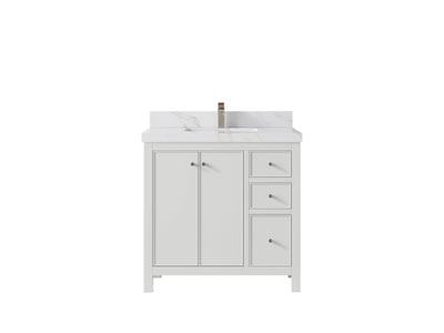 Chicago 36 in. W x 22 in. D Center Sink Bathroom Vanity - Willow Bath and Vanity