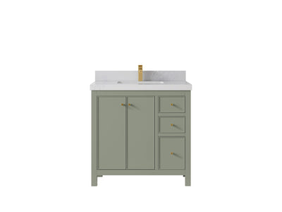 Chicago 36 in. W x 22 in. D Center Sink Bathroom Vanity - Willow Bath and Vanity