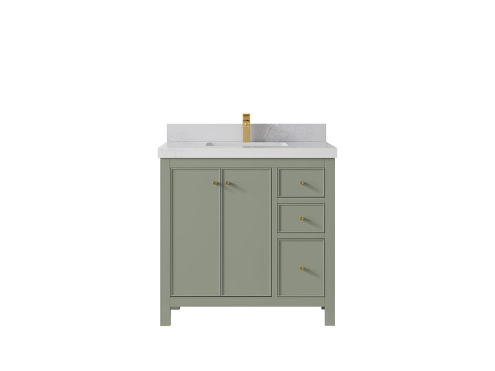 Chicago 36 in. W x 22 in. D Center Sink Bathroom Vanity - photo 1