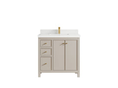 Chicago 36 in. W x 22 in. D Center Sink Bathroom Vanity - photo 39