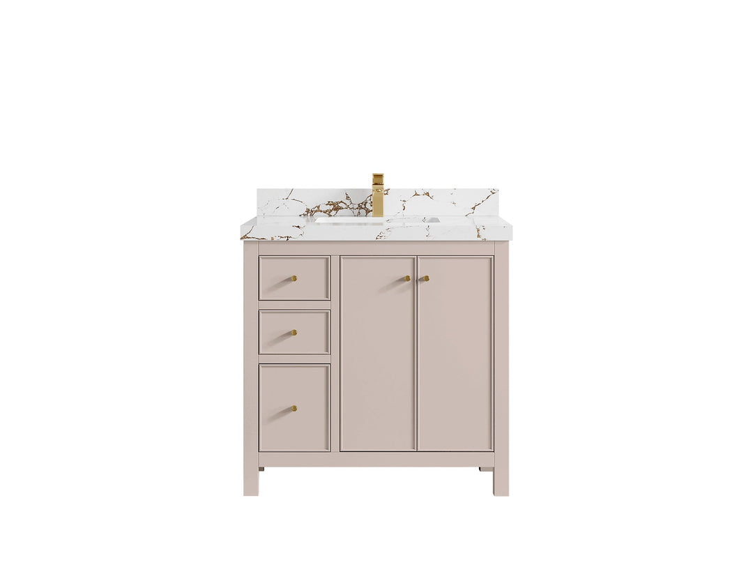 Chicago 36 in. W x 22 in. D Center Sink Bathroom Vanity - Willow Bath and Vanity