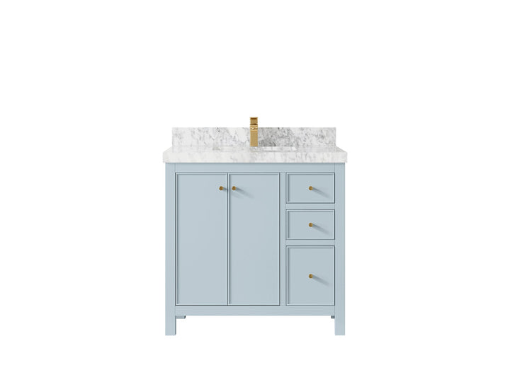 Chicago 36 in. W x 22 in. D Center Sink Bathroom Vanity - photo 11