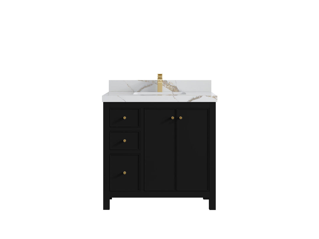 Chicago 36 in. W x 22 in. D Center Sink Bathroom Vanity - Willow Bath and Vanity
