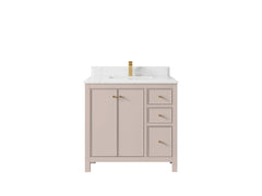 Chicago 36 in. W x 22 in. D Center Sink Bathroom Vanity - photo 27