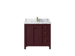 Chicago 36 in. W x 22 in. D Center Sink Bathroom Vanity - photo 21