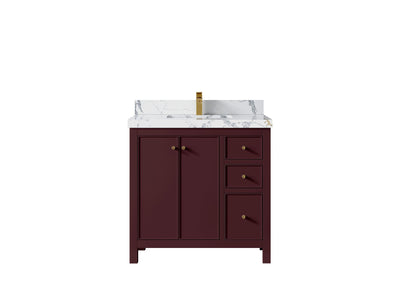 Chicago 36 in. W x 22 in. D Center Sink Bathroom Vanity - Willow Bath and Vanity