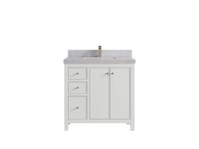 Chicago 36 in. W x 22 in. D Center Sink Bathroom Vanity - Willow Bath and Vanity