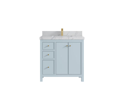 Chicago 36 in. W x 22 in. D Center Sink Bathroom Vanity - Willow Bath and Vanity
