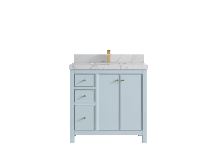 Chicago 36 in. W x 22 in. D Center Sink Bathroom Vanity - photo 43
