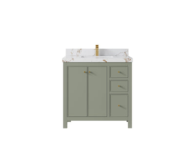 Chicago 36 in. W x 22 in. D Center Sink Bathroom Vanity - Willow Bath and Vanity