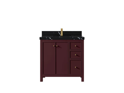 Chicago 36 in. W x 22 in. D Center Sink Bathroom Vanity - Willow Bath and Vanity