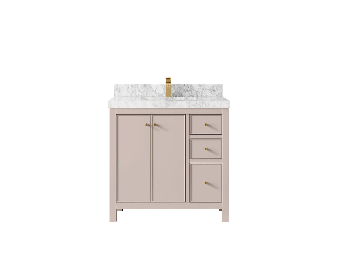 Chicago 36 in. W x 22 in. D Center Sink Bathroom Vanity - Willow Bath and Vanity