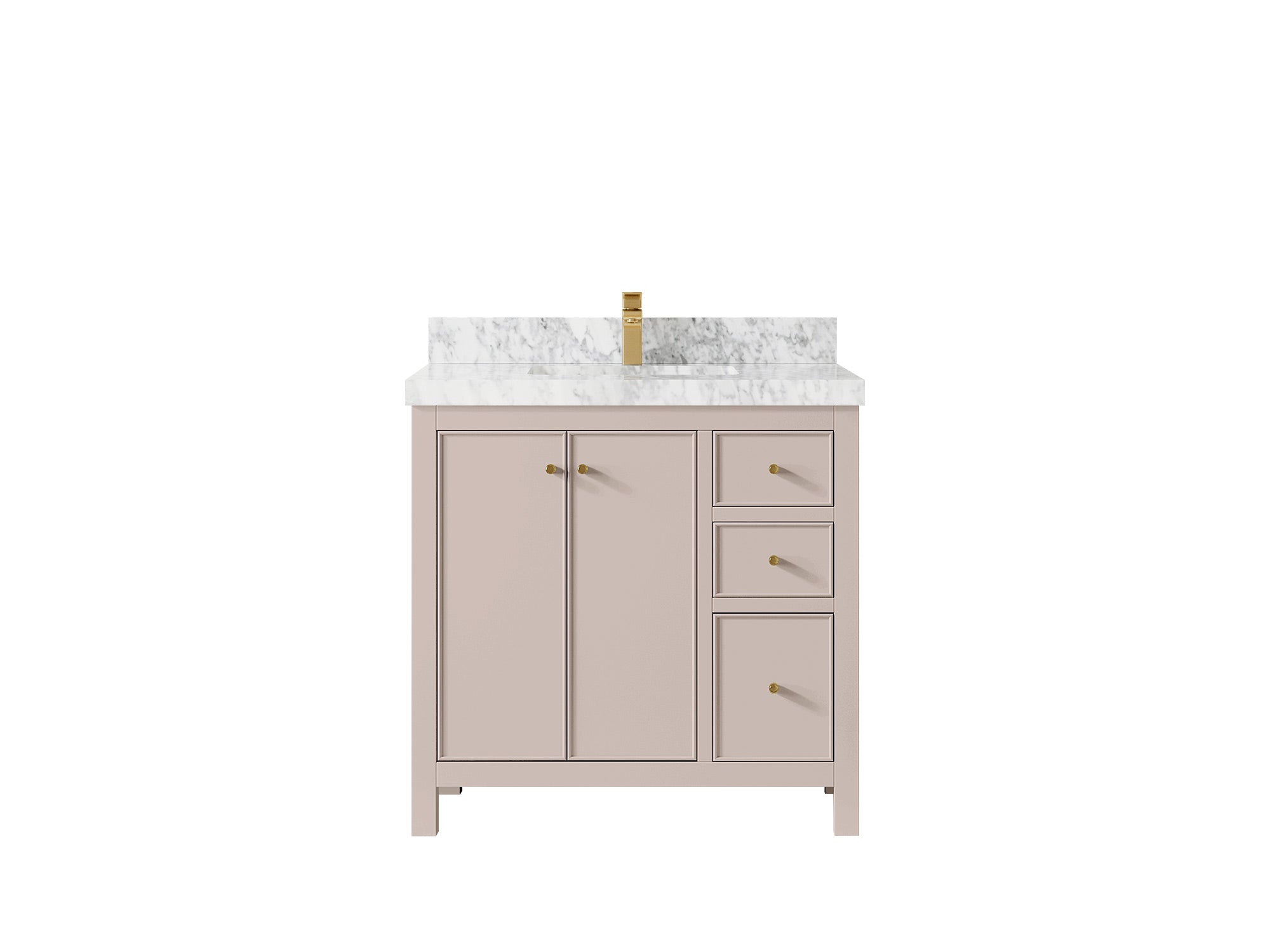 Chicago 36 in. W x 22 in. D Center Sink Bathroom Vanity - Willow Bath and Vanity