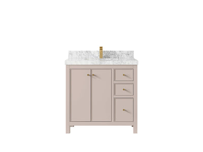 Chicago 36 in. W x 22 in. D Center Sink Bathroom Vanity - Willow Bath and Vanity