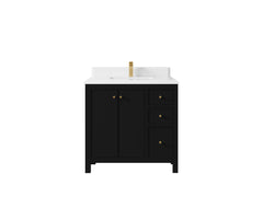 Chicago 36 in. W x 22 in. D Center Sink Bathroom Vanity - photo 29