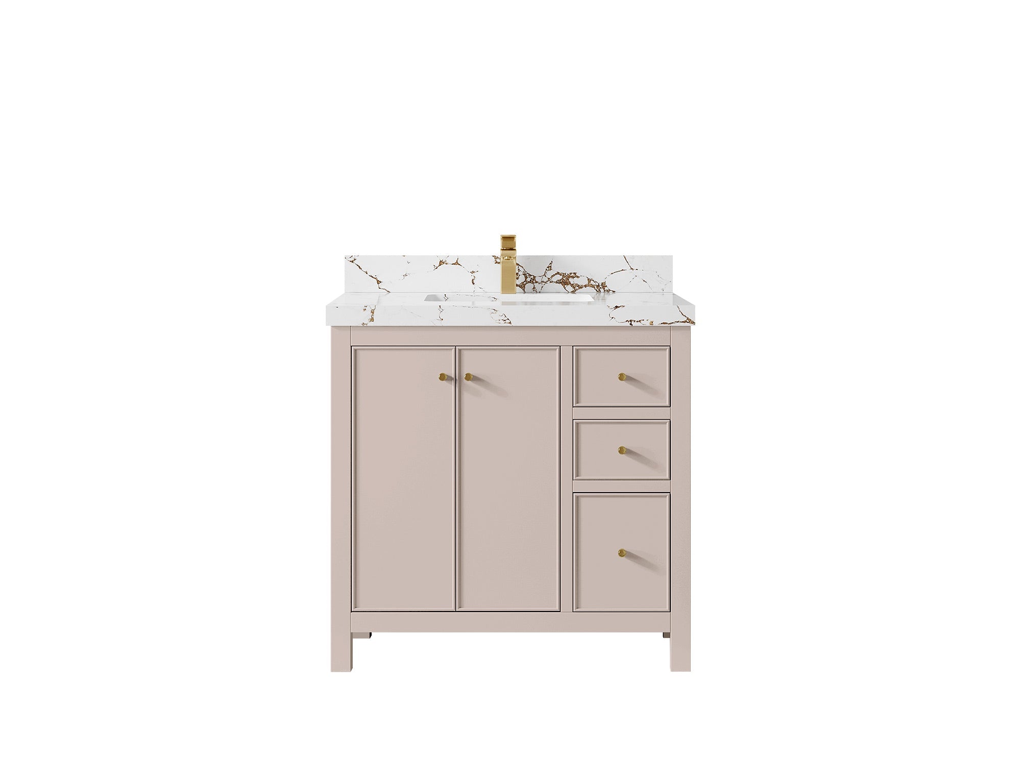 Chicago 36 in. W x 22 in. D Center Sink Bathroom Vanity - Willow Bath and Vanity