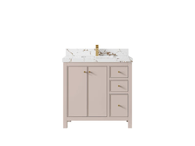 Chicago 36 in. W x 22 in. D Center Sink Bathroom Vanity - Willow Bath and Vanity