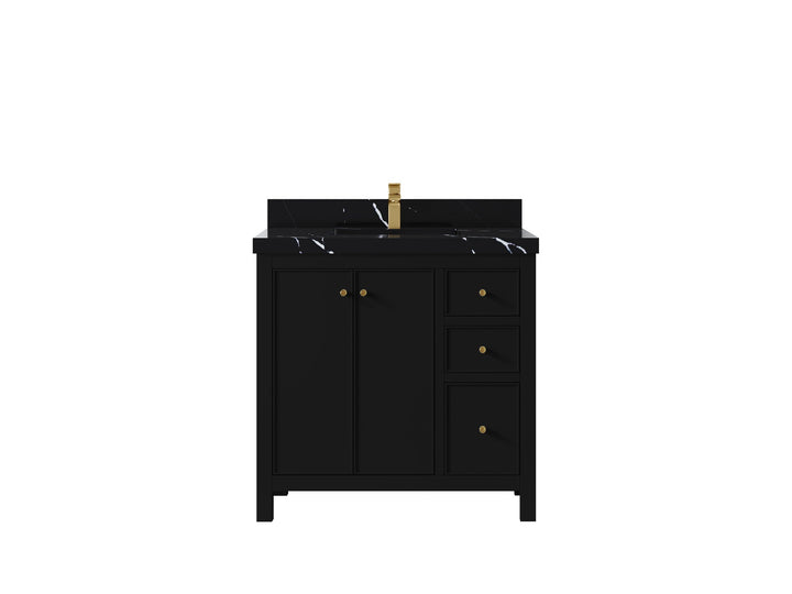 Chicago 36 in. W x 22 in. D Center Sink Bathroom Vanity - photo 9